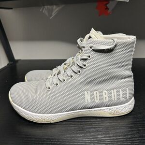 Nobull Women’s Size 7 High Top Trainer Superfabric Gym Shoes Gray